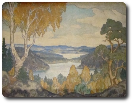 målning på känd? plats