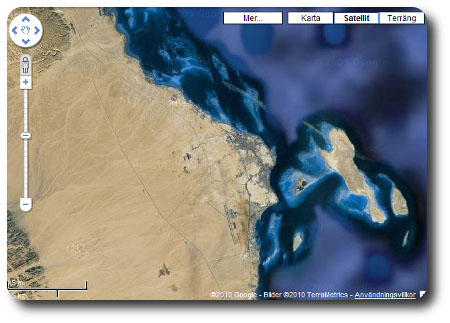 Kartbild över orten